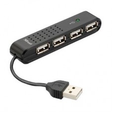 Концентратор Trust Vecco 4 Port USB 2.0 Mini Hub (14591)