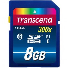 Карта памяти Transcend 8Gb SDHC UHS-I 300x (TS8GSDU1)