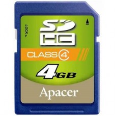 Карта памяти Apacer 4Gb SDHC class 4 (AP4GSDHC4-R)
