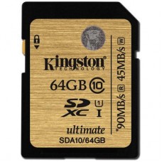 Карта памяти Kingston 64Gb Ultimate SDXC class 10 UHS-I (SDA10/64GB)