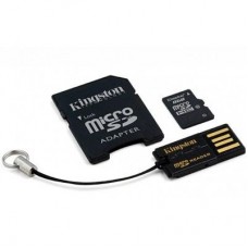 Карта памяти Kingston 8Gb microSDHC class 10 Gen 2 + SD-adapter + USB-reader (MBLY10G2/8GB)