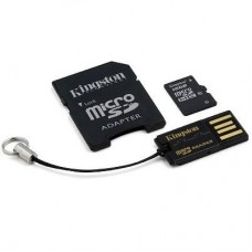 Карта памяти Kingston 16Gb microSDHC class 10 Gen 2 + SD-adapter + USB-reader (MBLY10G2/16GB)