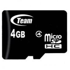 Карта памяти Team 4Gb microSDHC class 4 (TUSDH4GCL402)