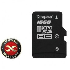 Карта памяти Kingston 16Gb microSDHC class 10 (SDC10/16GBSP)