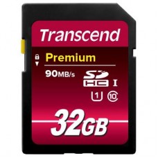 Карта памяти Transcend 32Gb SDHC class 10 UHS-I Premium (TS32GSDU1)