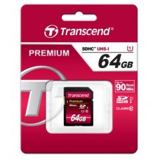 Карта памяти Transcend 64Gb SDXC class 10 UHS-I Premium (TS64GSDU1)