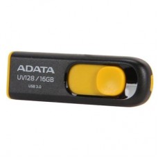 USB флеш накопитель ADATA 16Gb UV128 black-yellow USB 3.0 (AUV128-16G-RBY)