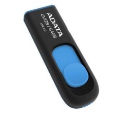 USB флеш накопитель ADATA 64Gb UV128 black-blue USB 3.0 (AUV128-64G-RBE)