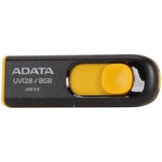 USB флеш накопитель ADATA 8Gb UV128 black-yellow USB 3.0 (AUV128-8G-RBY)