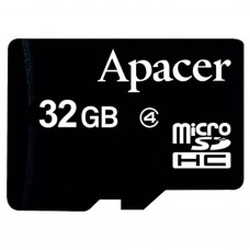 Карта памяти Apacer 32Gb microSDHC Class4 w/o Adapter RP (AP32GMCSH4-RA)